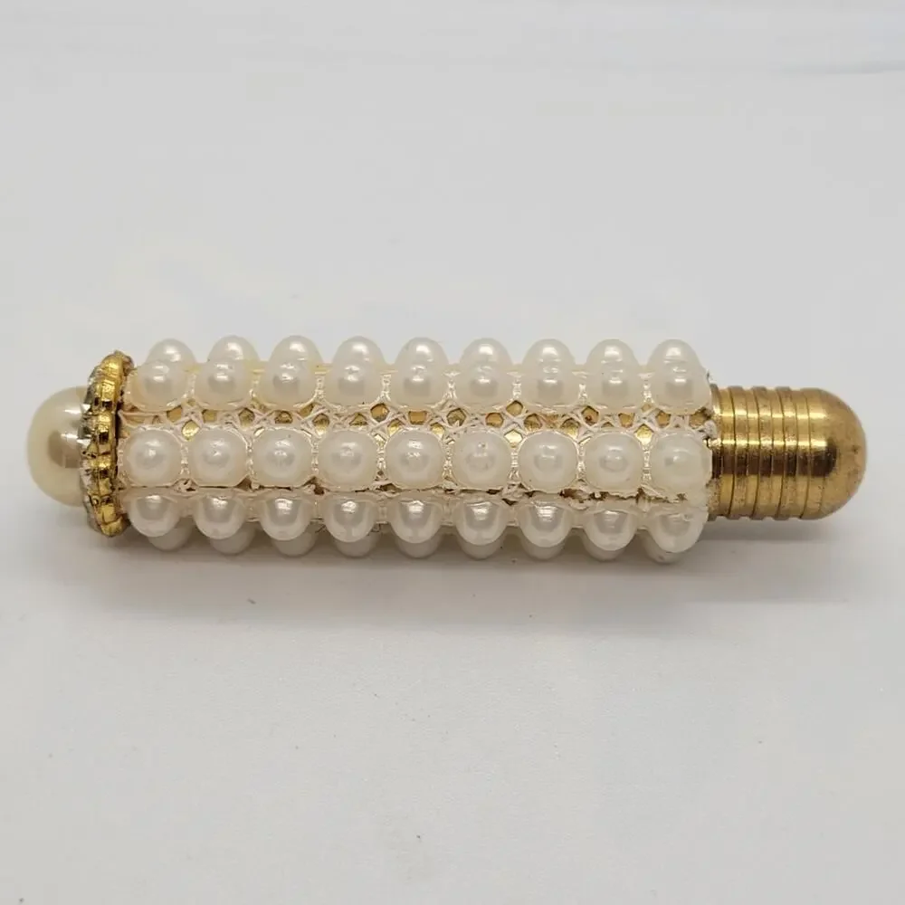 Vintage‎ Faux Pearl Rhinestone Purse Pen Glam Vanity Accessory Elegant Gift